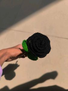 Black Crochet Rose🖤