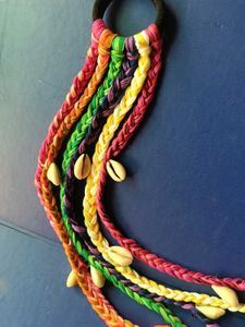 Navratri Braided Hair Tie with Shells✨