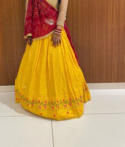 Yellow Embroidered Lehenga
