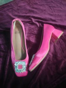 Pink Embellished Ballerinas