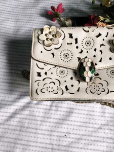 Floral Cutout Crossbody Bag