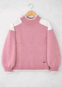 Pink Turtleneck Sweater