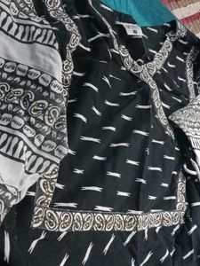 Black &amp; White Print Dress