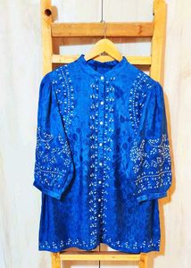 Embroidery Work Long Top Size-40