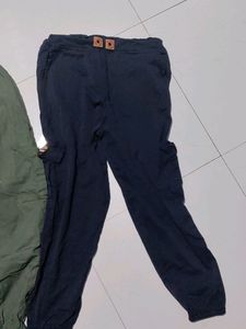 Green And Blue Cargo Pants