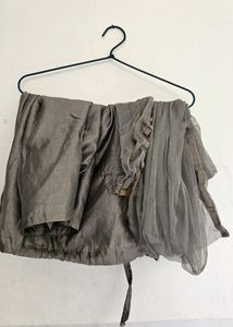 Anarkali Kurta Set Grey