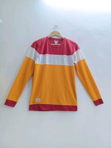 Mens Color Blocked T-Shirt casual bright
