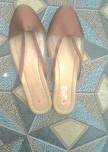 Brown & Clear Pointed Mules