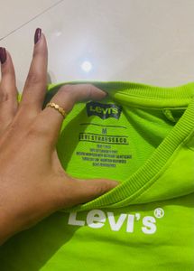Levis Green Crop Top