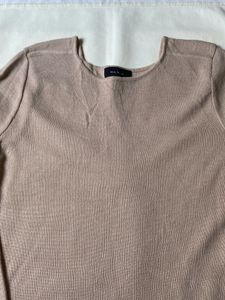 Beige Long Sleeve Top