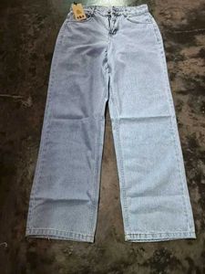 Flared Blue Denim Jeans