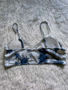 White And Blue Beach Type Top