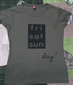Slim Olive Tshirt (32-34bust)