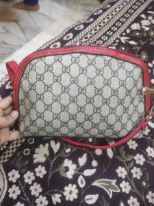 Red &amp; Beige Shoulder Bag