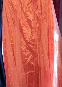 Lehenge Choli Orenge Xxl Size Margin Hai Andar And