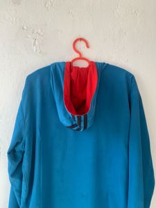 Adidas Blue Zip-Up Hoodie