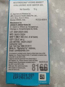 Neutrogena Hydro Boost Water Gel