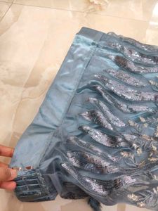 Grey Lehenga /Choli With Grand Sequence Work