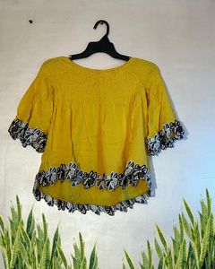 Yellow Floral Top