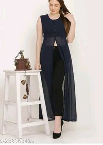 Blue Long Kurti