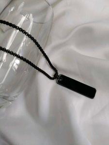 Black Pendant Necklace