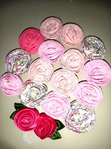 Pink Flower Accessories Lot Loose Series 01