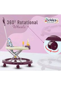 Baby Walker with Teddy Bear Print