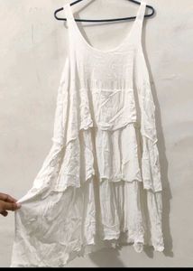 White Tiered Sundress