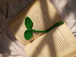 Handmade Crochet Leaf Sprout