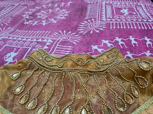 high neck work Paded blouse