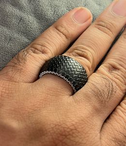 Asphalt Mens Ring