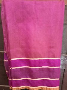 Magenta &amp; Mustard Comb. Kota Doria Silk Saree