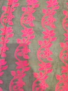 Khaki and pink saree