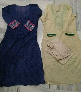Set Of 2 Kurta With Leggings Old