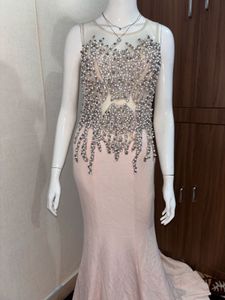 Elegant Pink Ethnic Gown