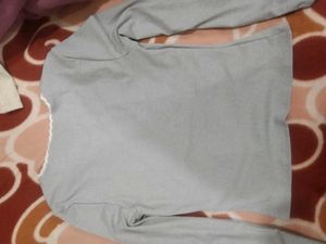 Lace Trim Button Front Top