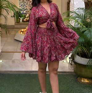 Bohemian-style two-piece co-ord set
