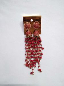Beautiful red earrings