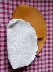Set Of White And Yellow Ochre Clutch