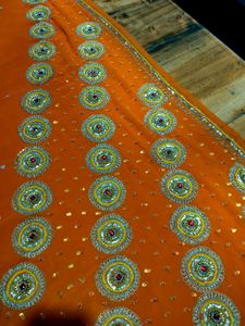 heavy handwork  saree