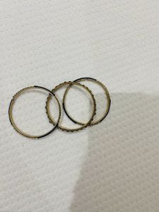 Gold-Tone Bangle Set of 3