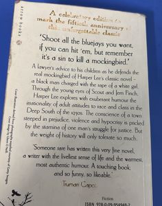 To Kill a Mockingbird