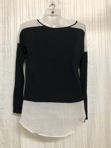 A.N.A Black Long Sleeve Top