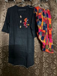 Patiala Pant With Black Shirt