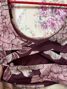 Floral Print Sports Bra