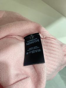 Balmain Pink Wool Knit Sweater
