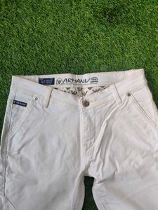 Armani Exchange Denim White Color Jeans