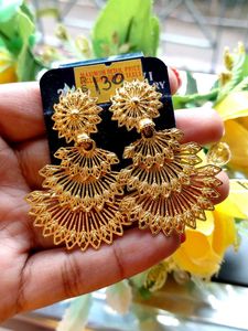 Gold Tone Dangle Earrings
