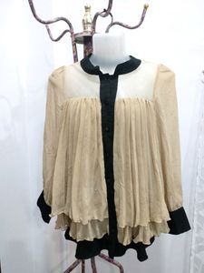 Korean Pleated Layered Top