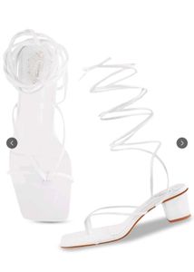 White Strappy Heels